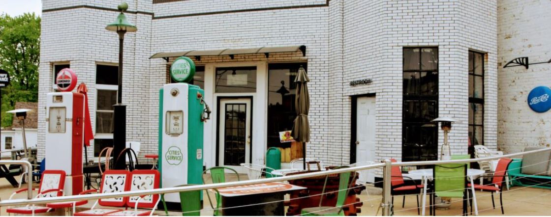 Local café entrance